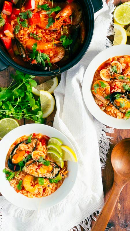 Cooking food using Cru Ceramic Dutch Oven