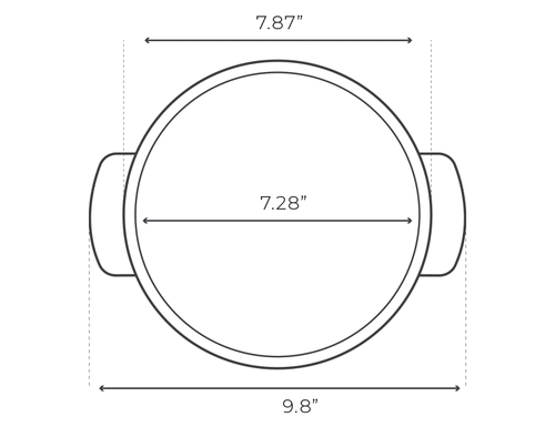 Cru Ceramic Dutch Oven dimensions