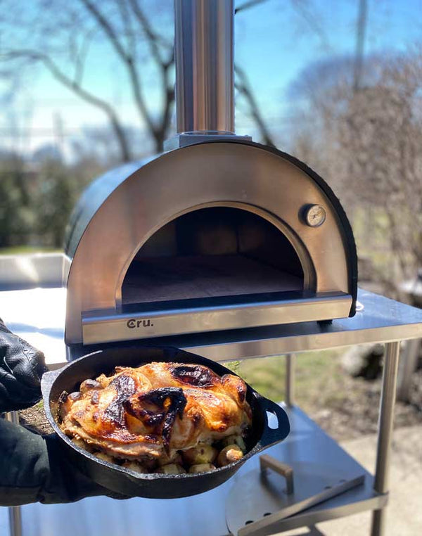 cooking with Cru Champion Bundle wood fired oven