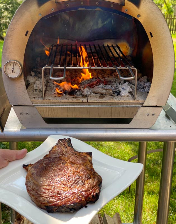 cooked meat in Cru Oven Model 32 G2