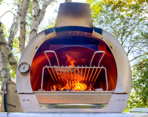 Cru Ovens Grill Grid cooking meat
