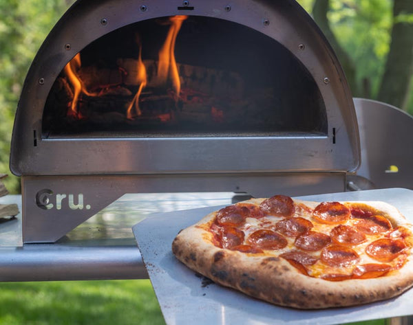 pizza baked with Cru Oven Model 30